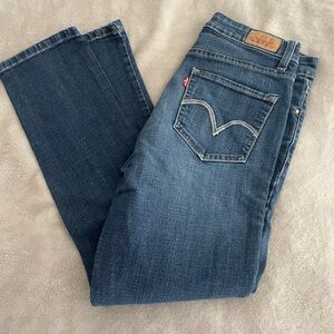 Levi's Women's Straight Leg Jeans in Deep Blue